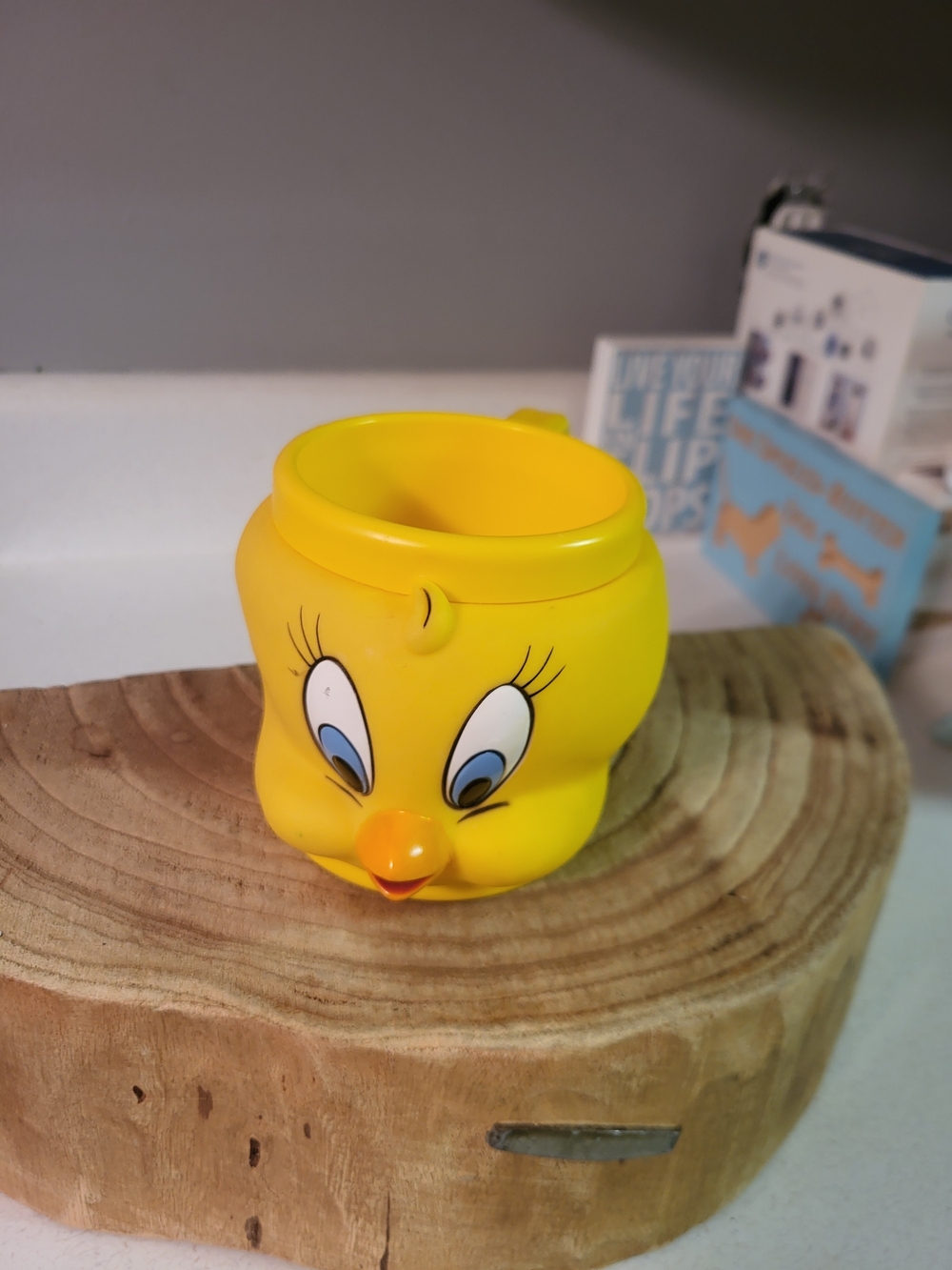 Tweety Bird Mug Cup 3D Looney Tunes Plastic Warner Bros Vintage 1992
